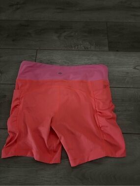 lululemon athletica Pink and Coral High-Rise Athletic Shorts